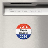 Stimmzettel Wahlzettel 2026 Midterm-Wahl Papierbec Magnet (In Situ (Geschirrspüler))