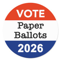 Stimmzettel Wahlzettel 2026 Midterm-Wahl Papierbec