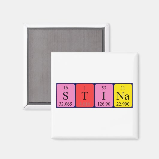 Stina Periodenmagnet Magnet (Vorderseite/Rückseite)