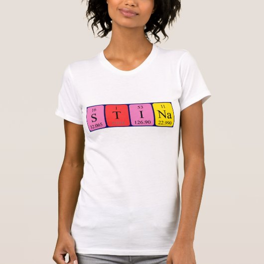 Stina Periodenname Shirt (Vorderseite)