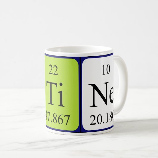 Stine Periodenname Tasse (VorderseiteRechts)