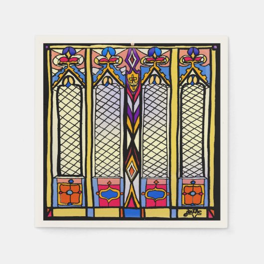 Stined Glass Napkins Serviette (Vorderseite)