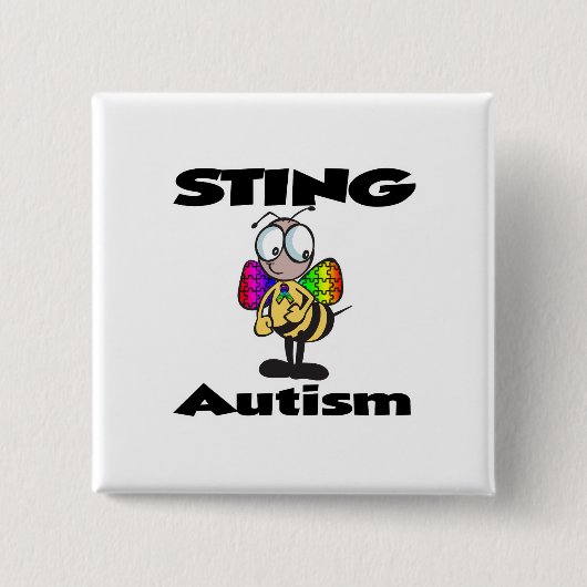 STING Autismus Button (Vorderseite)