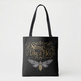 Sting Like A Bee Art Vintage Fairytale Girl Power Tasche