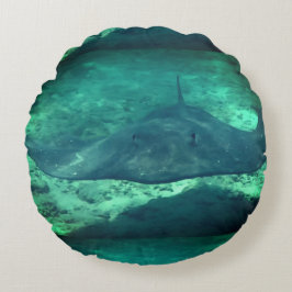 Sting Ray Rundes Kissen