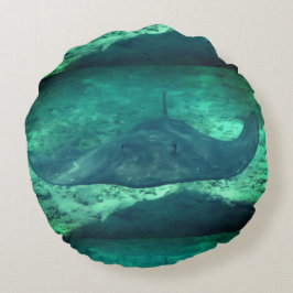 Sting Ray Rundes Kissen