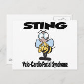 STING Velo-Cardio Gesichtssyndrom Postkarte (Vorne/Hinten)