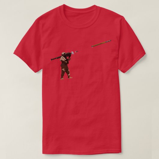 Stinger Gunner Firing Missile T-Shirt (Design vorne)