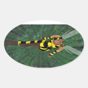 Stinger Oval Ovaler Aufkleber