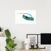 Stingray - Abstraktes Design - Aus einem Foto schn Poster (Heimbüro)