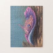 Stingray auf dem Meeresboden Puzzle (Vertikal)