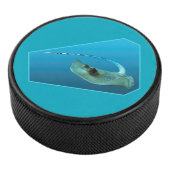 Stingray bewegt! Designgradientenblau | Eishockey Puck (3/4)