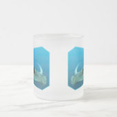 Stingray bewegt! Designgradientenblau | Mattglastasse (Mittel)