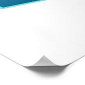 Stingray bewegt! Designgradientenblau | Poster (Ecke)