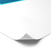 Stingray bewegt! Designgradientenblau | Poster (Ecke)