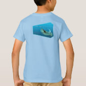 Stingray bewegt! Designgradientenblau | T-Shirt (Rückseite)
