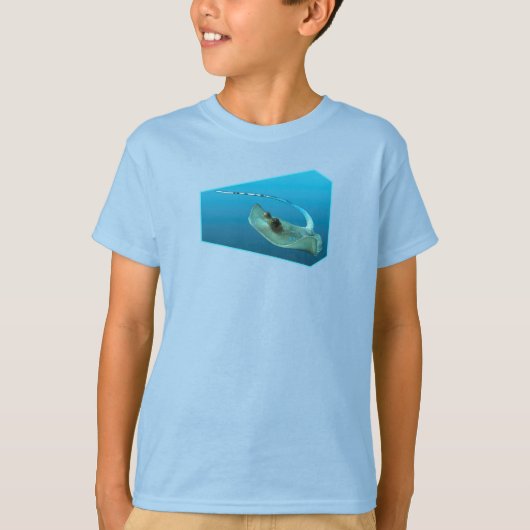 Stingray bewegt! Designgradientenblau | T-Shirt (Vorderseite)