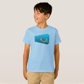 Stingray bewegt! Designgradientenblau | T-Shirt (Vorne ganz)