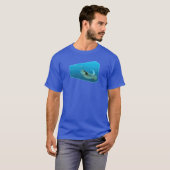 Stingray bewegt! Designgradientenblau | T-Shirt (Vorne ganz)