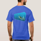 Stingray bewegt! Designgradientenblau | T-Shirt (Rückseite)