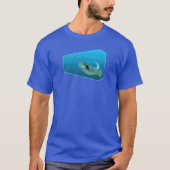 Stingray bewegt! Designgradientenblau | T-Shirt (Vorderseite)