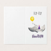 Stingray Birthday Card (Außenseite Aufgefaltet)