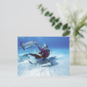 Stingray City, Grand Cayman, Cayman Islands, Postkarte (Stehend Vorderseite)
