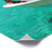 Stingray City Grand Cayman Islands Poster (Ecke)