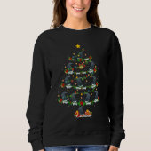 Stingray Fish Xmas Lights Stingray Christmas Tree Sweatshirt (Vorderseite)