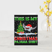 Stingray Fish Xmas Tree Lights This Is My Christma Karte (Gelbe Blume)