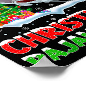 Stingray Fish Xmas Tree Lights This Is My Christma Poster (Ecke)