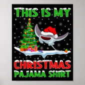 Stingray Fish Xmas Tree Lights This Is My Christma Poster (Vorne)