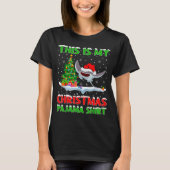 Stingray Fish Xmas Tree Lights This Is My Christma T-Shirt (Vorderseite)