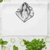 Stingray-Illustration Handtuch (Gefaltet)