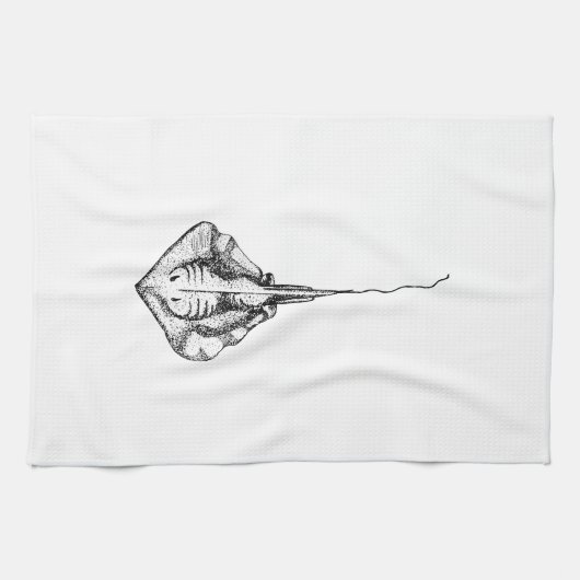 Stingray-Illustration Handtuch (Horizontal)