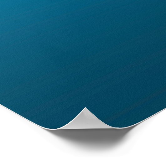 Stingray in Bewegung! Gradient-blauer Hintergrund Poster (Ecke)