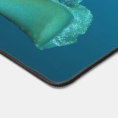 Stingray in Bewegung! Gradient-blauer Hintergrund Schreibtischunterlage (Ecke)