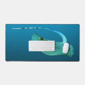 Stingray in Bewegung! Gradient-blauer Hintergrund Schreibtischunterlage (Tastatur & Maus)