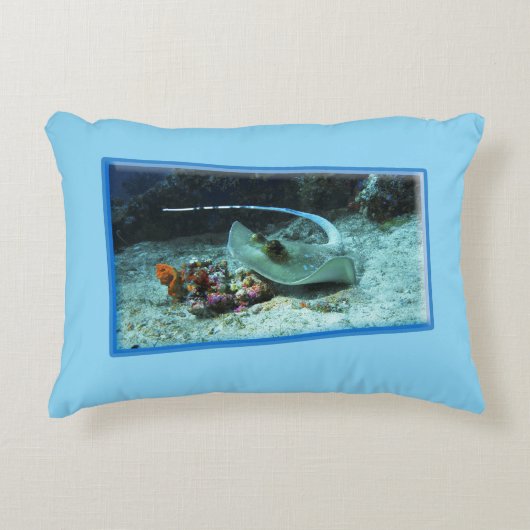 Stingray in motion - fotografisches Design | Dekokissen (Vorderseite)