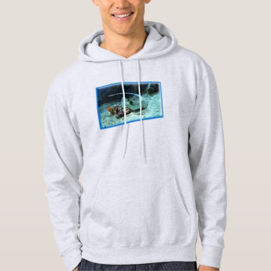 Stingray in motion - fotografisches Design | Hoodie (Vorderseite)