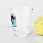 Stingray in motion - fotografisches Design | Schnapsglas (Rechts)