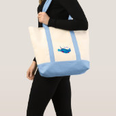 Stingray-Leinwand-Taschen-Tasche in den Blues Tragetasche (Vorderseite (Produkt))