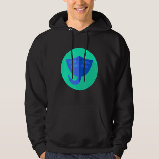 Stingray Manta Ray Retro Vintage Ocean Water Anima Hoodie