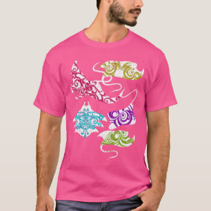 Stingray Ocean Animal Hawaiian Tribal Freediving T-Shirt