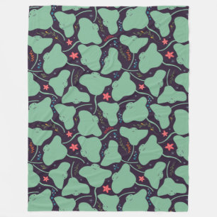 Stingray Pattern Fleecedecke