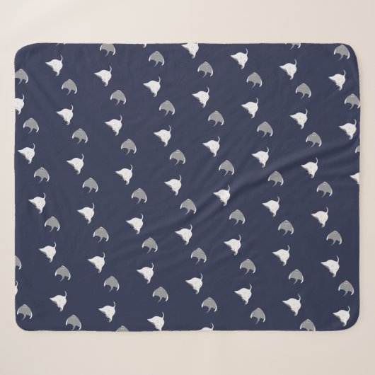 Stingray Pattern Sherpadecke (Vorderseite (Horizontal))