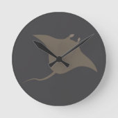 Stingray Runde Wanduhr (Vorderseite)
