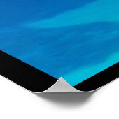 Stingray Schwimmen unter Wasser Poster (Ecke)