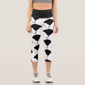 Stingray-Silhouette Capri Leggings (Vorderseite)