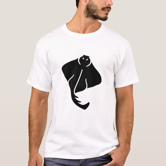 Stingray-Silhouette-T - Shirt (Vorderseite)